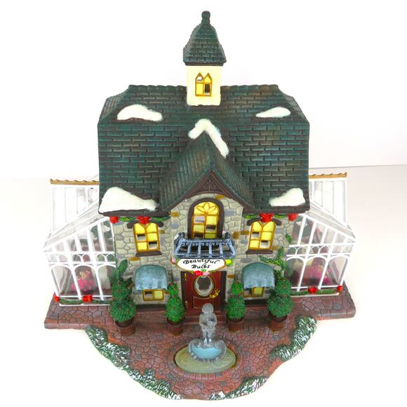 Holiday Time Beautiful Bulbs Porcelain Lighted Village Collectibles House 2004 - Picture 3 of 16